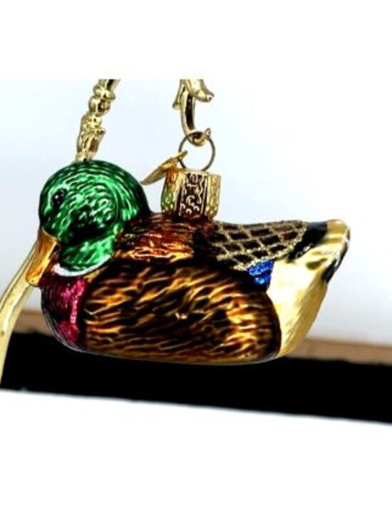 Old World Christmas Other - Old World Christmas Mallard Duck Christmas Ornament OWS 3" Vintage